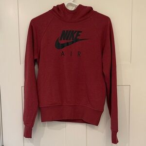 Nike Air Burgandy Hoodie
